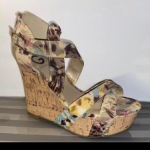 Guess Tersa Cork Wedges